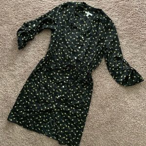 🖤🍍Black button-down pineapple dress